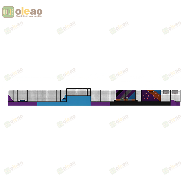 Large Commercial Indoor Trampoline Park for Family Entertainment Center