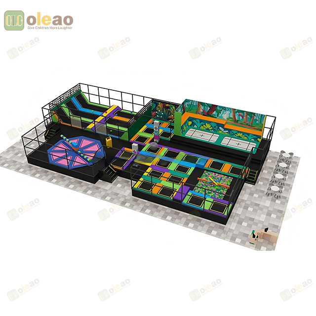 Indoor Trampoline Park with Ninja Course and Adventure Play Zone