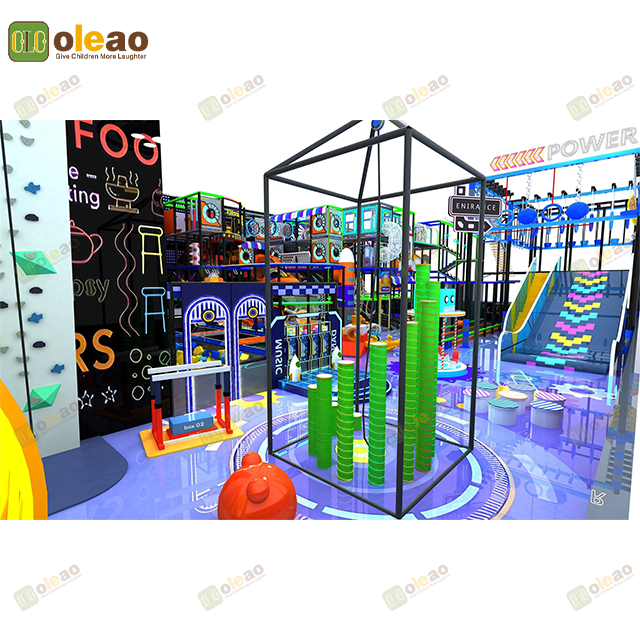 All-in-One Indoor Playground Systems – Trampoline, Slide & Climbing