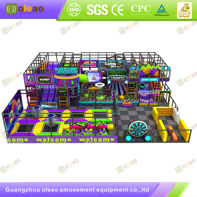 Indoor Playground Equipment Soft Play Toddler Climbing Kids Adventure Park (Soft Play Blocks & Slide)