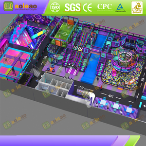 Custom Football Naughty Castle - Trampoline Football Obstacle Course + Brand Logo Implant - For Chain Parent-Child Parks - Enhances Brand Recognition