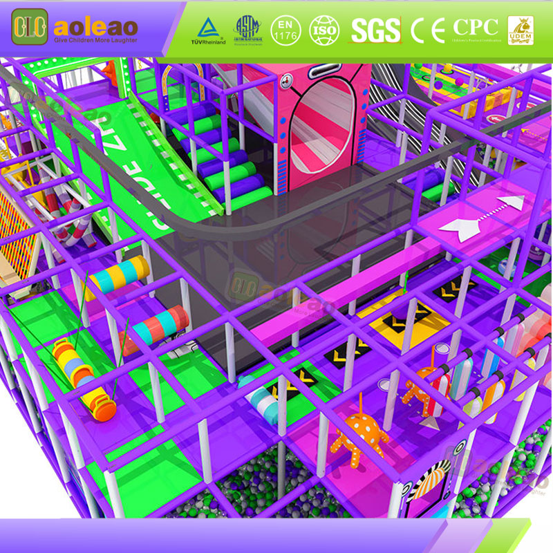 Naughty Castle Multi-Function Adventure Combination For Shopping Mall Atrium Eye-Catching High Profit