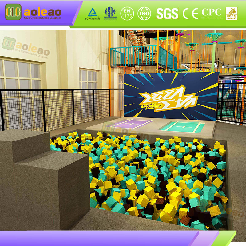 Commercial Large Trampoline Thick Wear-Resistant Material Commercial Venues Durable Low Cost