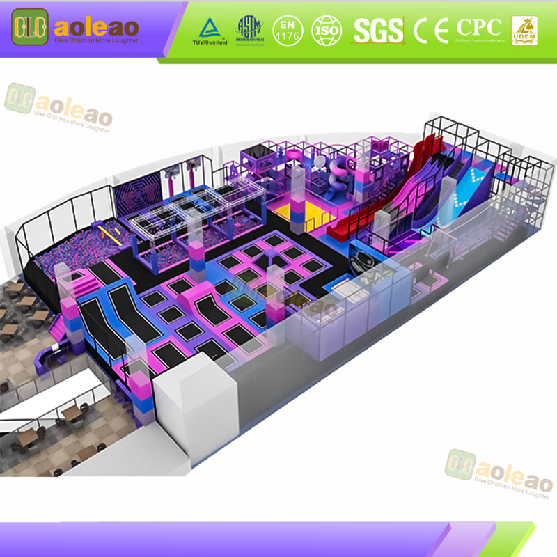 Devil Slide Trampoline High Drop Design Internet-Famous Venues Visual Shock Attract Visitors