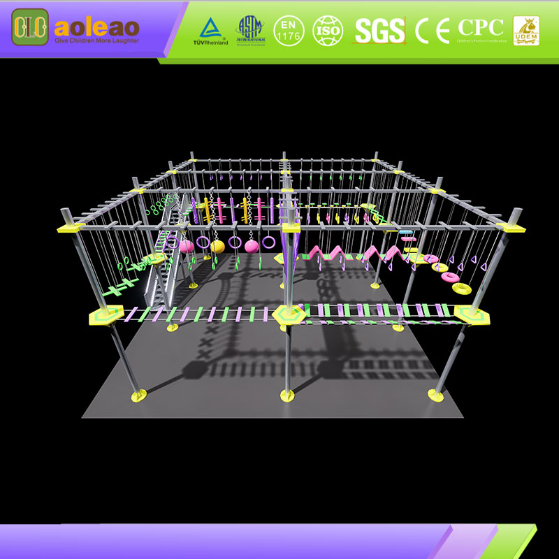 Indoor Aerial Challenge Course-Multi-Difficulty Levels-Family Play Venue-Fun Physical Training | Aoleao