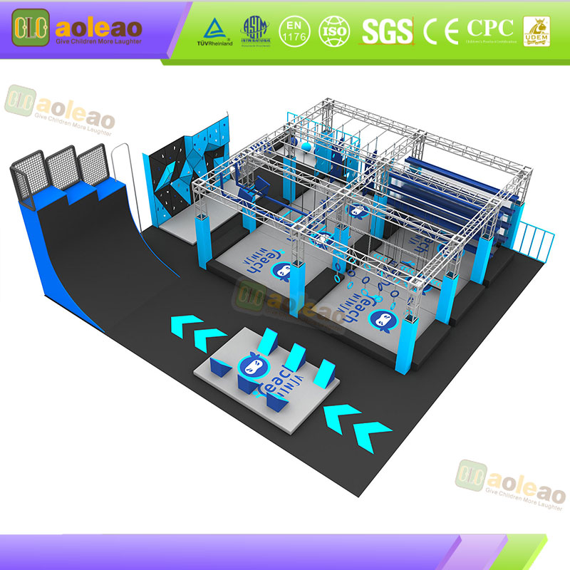 Indoor Ninja Course-Multi-Level Combined Design - Kids Play Venue-Improve Body Explosive Power + Aoleao | Aoleao
