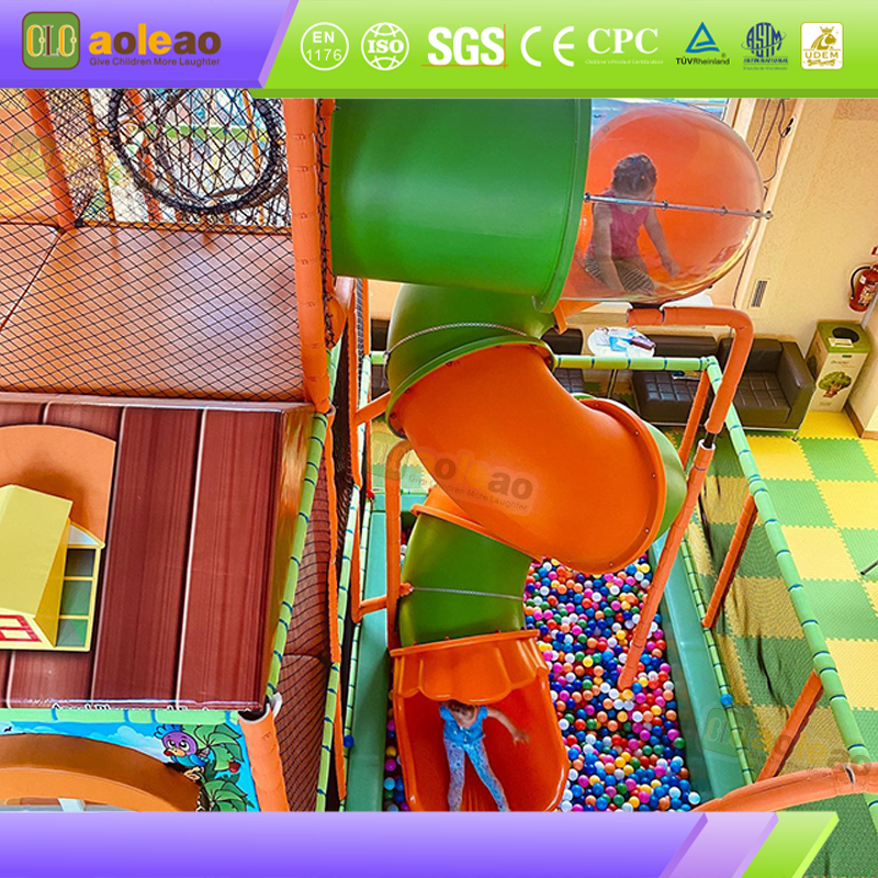 Small Soft Play Slide Maze Facility, Mini Indoor Playground, Strong Adaptability