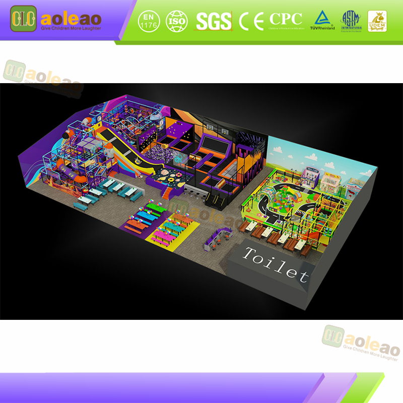 Small Frame Playground, Foldable & Easy Assembly, Indoor Kids Activity Center, Safe Non-Toxic Material & Space-Saving
