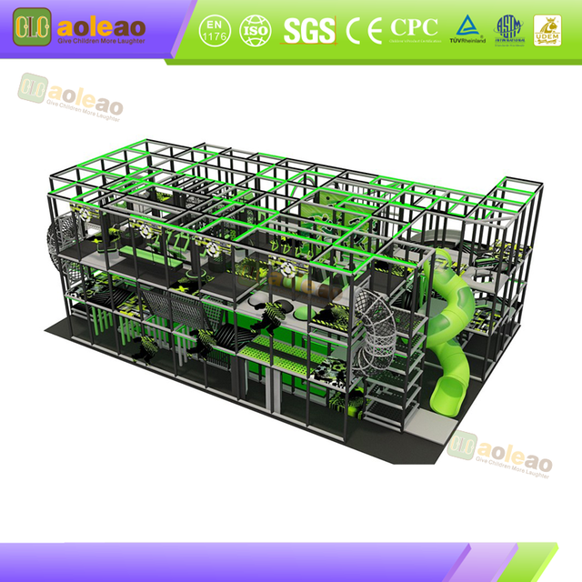 indoor ninja course equipment with obstacle challenges