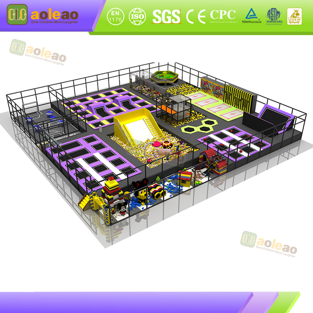 Customized Commercial Trampoline Size And Style Customization Exclusive Indoor Trampoline Hall Create Differentiated Competitive Advantage