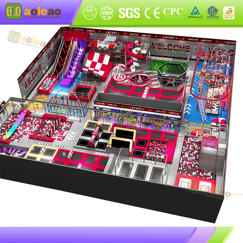 Trampoline Park Complete Equipment Standardized Production Large Commercial Amusement Park Easy Installation Perfect After-Sales