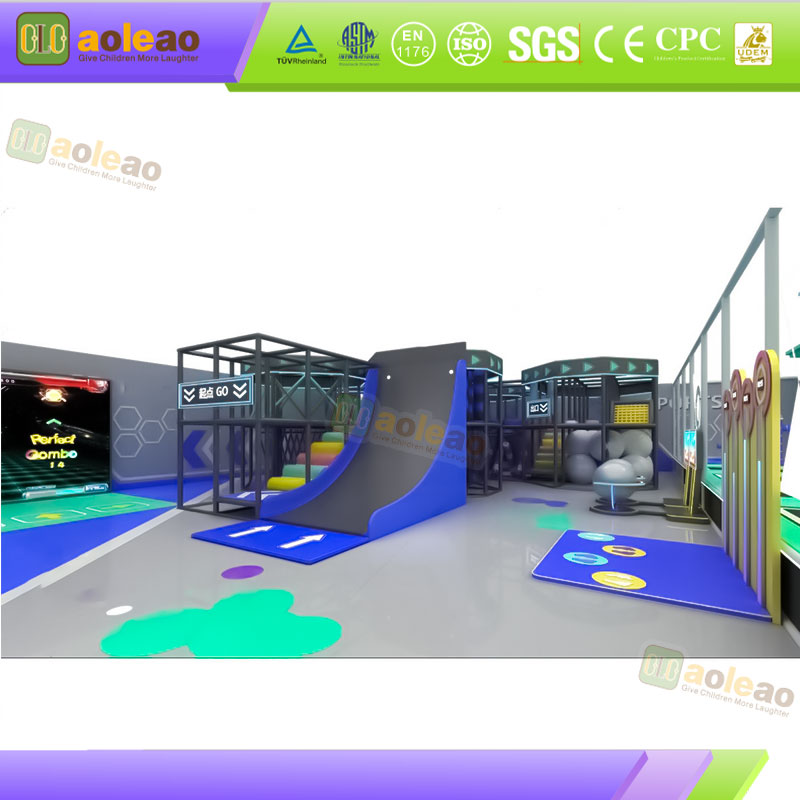 Development Naughty Castle Physical Obstacle For Youth Center Balance Coordination Training