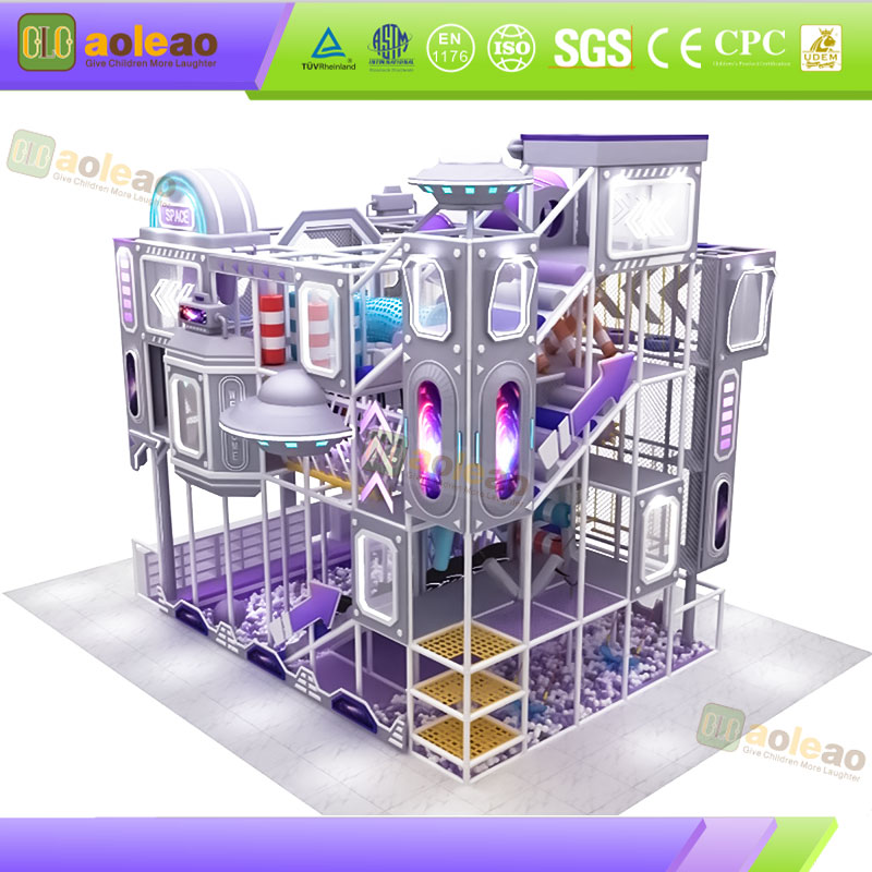 Space Themed Naughty Castle Sci-Fi Light For Indoor Playground Immersive Experience