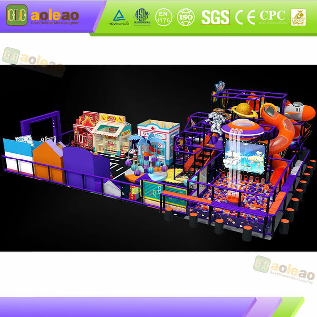 family entertainment center with ball pit and slides