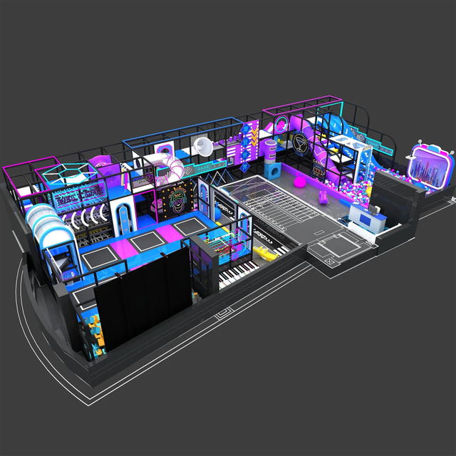 Cool and naughty castle for trendy playground