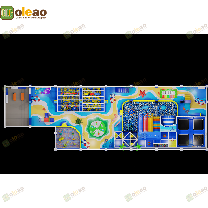 Indoor Playground Equipment Soft Play Toddler Climbing Kids Adventure Park (Swing & Slide & Ball Pit Combo)