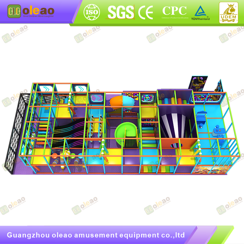 Indoor Playground Equipment Soft Play Toddler Climbing Kids Adventure Park (Climbing Arch & Tunnel & Slide)