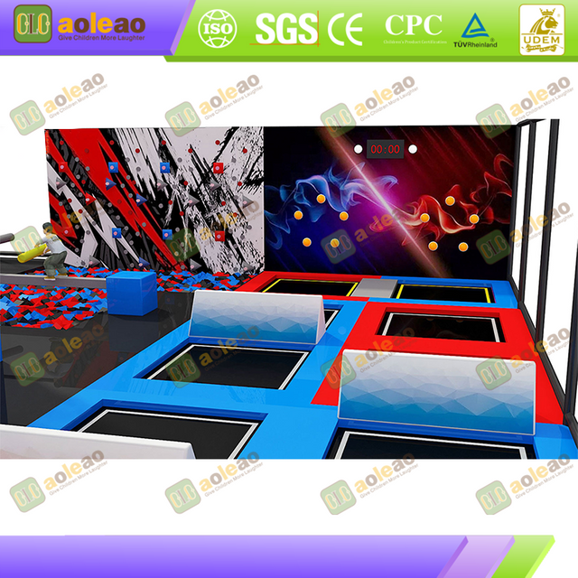 Trampoline Park – Fitness-Focused Playland – Kids Adventure Park with Relay Races