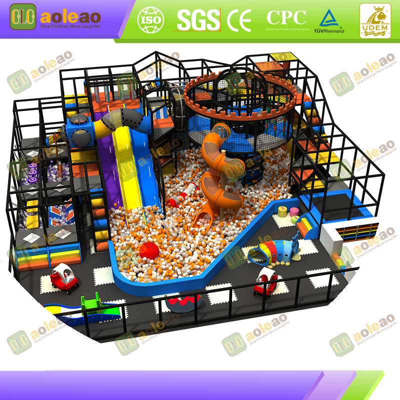 Commercial Naughty Castle - Maze + Ball Pit + Slide Integrated - Core Facility for Indoor Playground - Custom Size for Venue