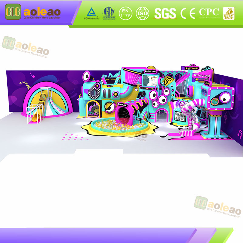 Indoor Slide Naughty Castle Spiral S-Slide Design Kids Play Area Smooth No Stuck Clothes
