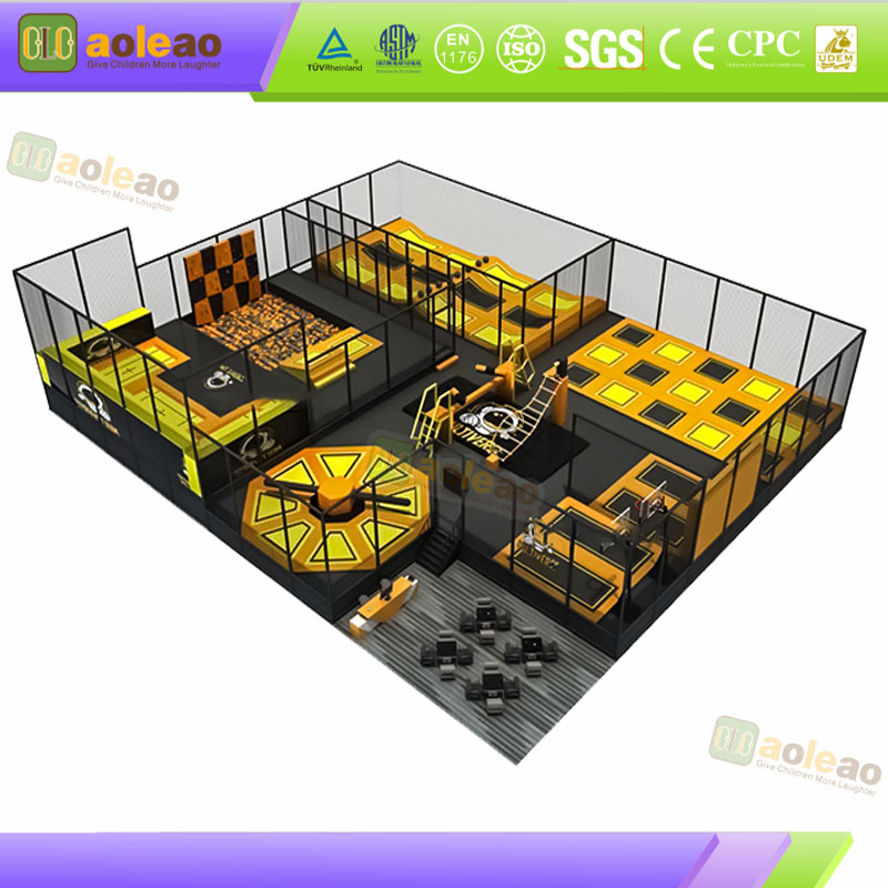 Foam Pit Trampoline Buffer Safe Protection Extreme Challenge Zone Safe Play Less Injury
