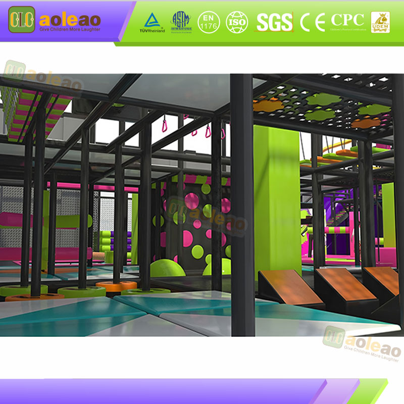 Soft Play Combo Trampoline Multi-Functional Zone Kids Indoor Park Rich Play Stable Traffic