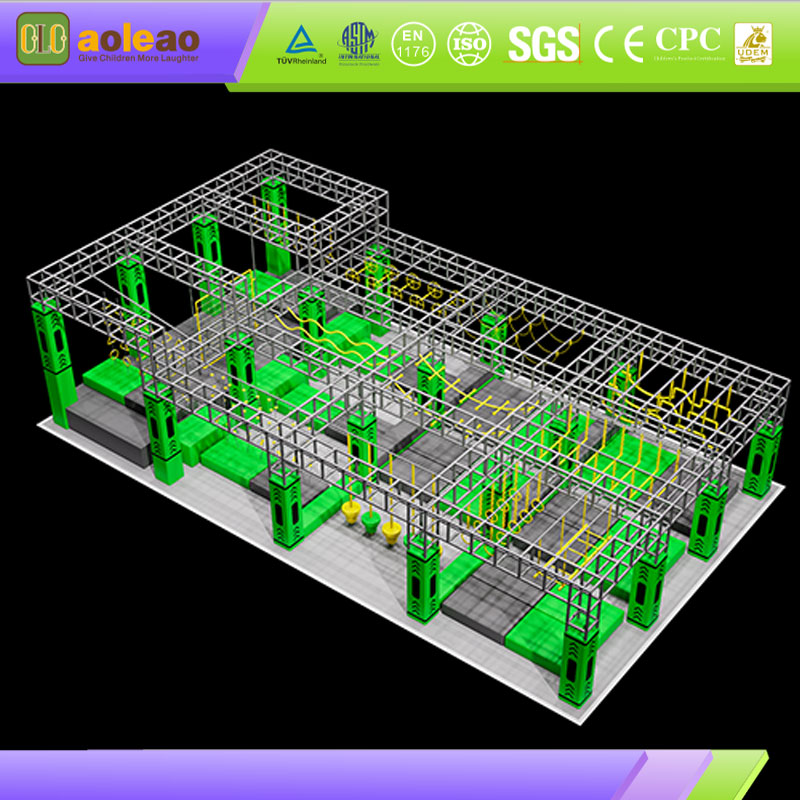 Indoor Ninja Challenge Equipment-Modular Splicing-Indoor Amusement Park-Easy Installation | Aoleao