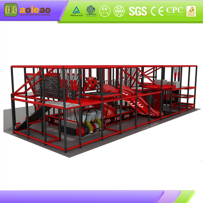 Indoor Ninja Rope Course-High-Density Weaving-Community Indoor Park-Durable & Tear Resistant | Aoleao