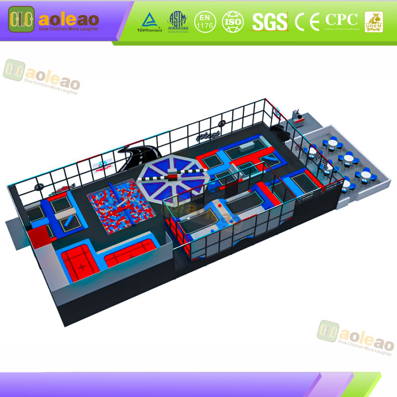 Trampoline Park- High Elastic & Safety Padding- Indoor Mall Playground- Commercial Customization | Aoleao