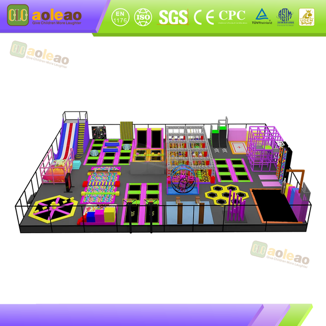 hybrid indoor amusement park full layout