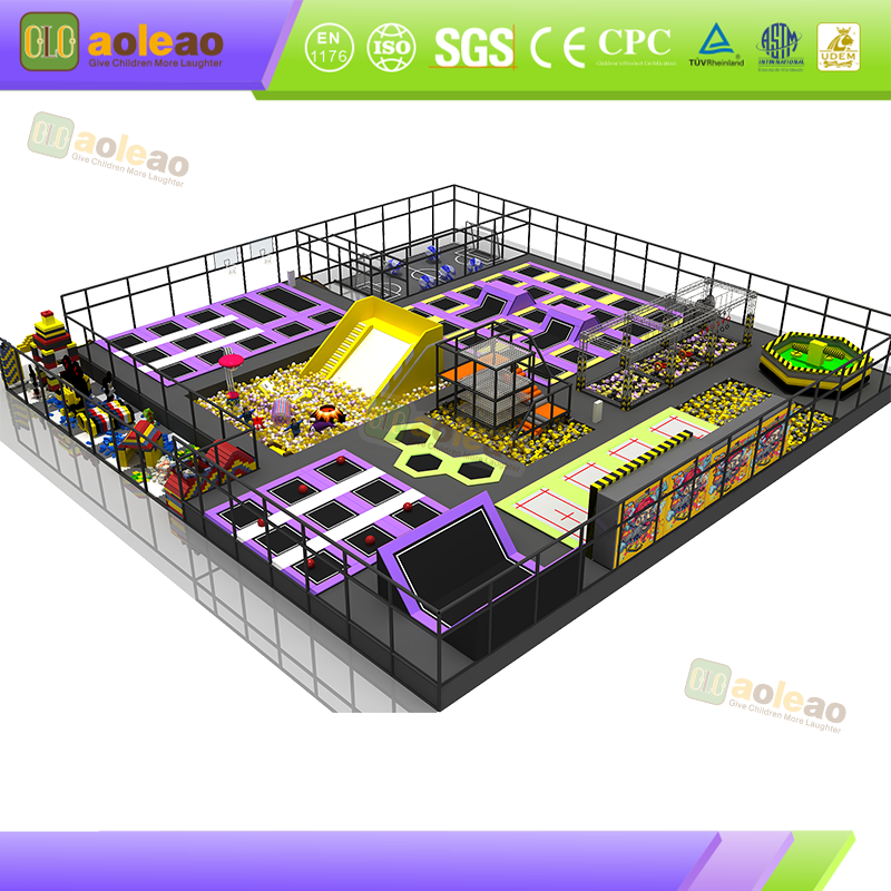Customized Commercial Trampoline Size And Style Customization Exclusive Indoor Trampoline Hall Create Differentiated Competitive Advantage