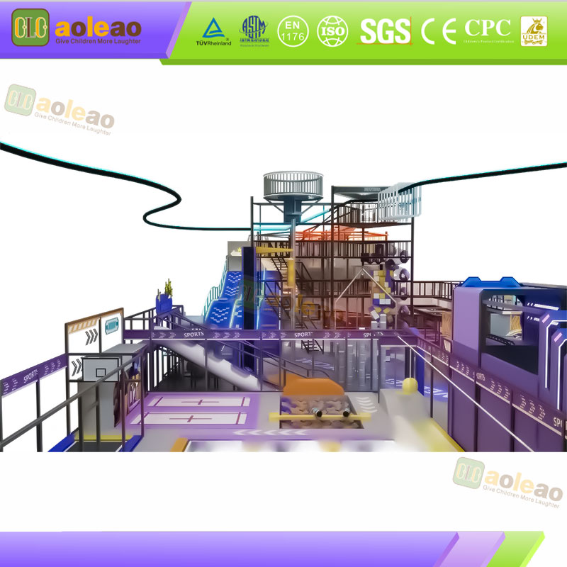 Slide Naughty Castle Spiral S-Slide Combo For Indoor Playground Diverse Play No Boredom