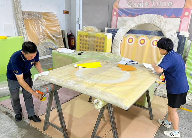 trampoline park production workshop