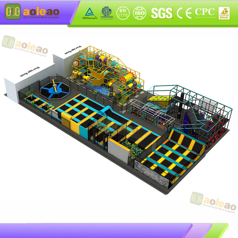Trampoline Slam Dunk Zone- Reinforced Jump Mat- Leisure Sports Park- Wear Resistant | Aoleao