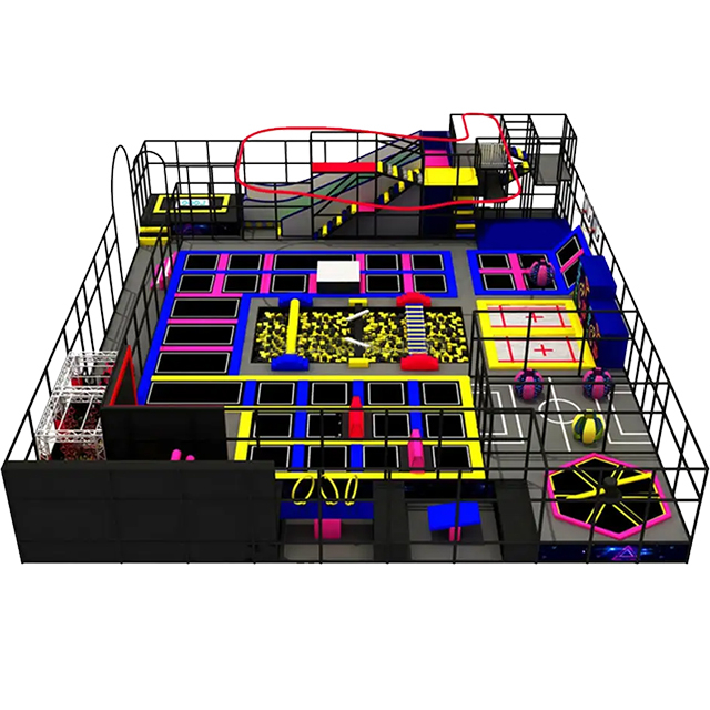 Large indoor trampoline park