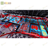 Custom Design Trampoline Park with Obstacle Course and Foam Blocks