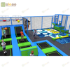 Indoor Trampoline Park with Safety Net and Toddler Play Area