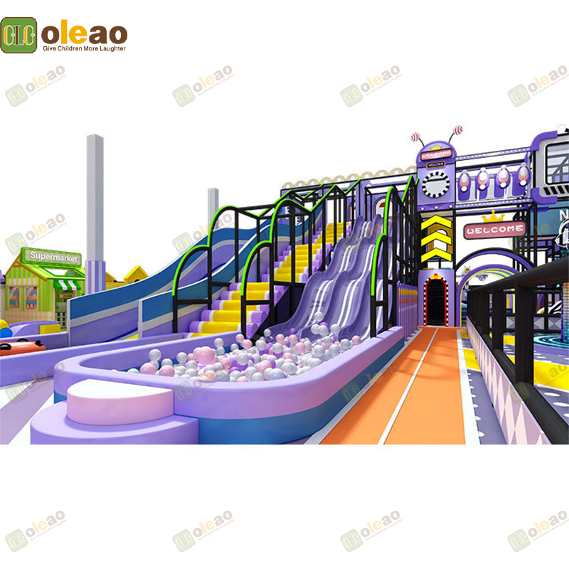 Indoor Playground Equipment Soft Play Toddler Climbing Kids Adventure Park (Foam Slide) 