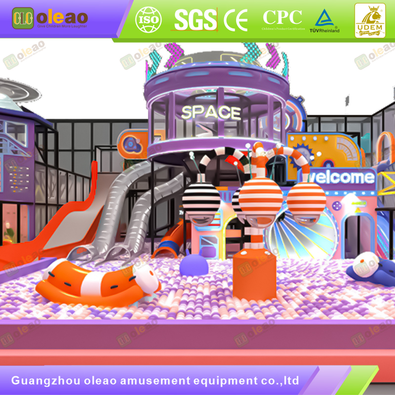 Kids Playground Castle with Ball Pit, Spiral Slide & Climbing Net - Indoor Playground for Malls/Kindergartens - Eco-Friendly Soft Padding, Safe & Easy Setup