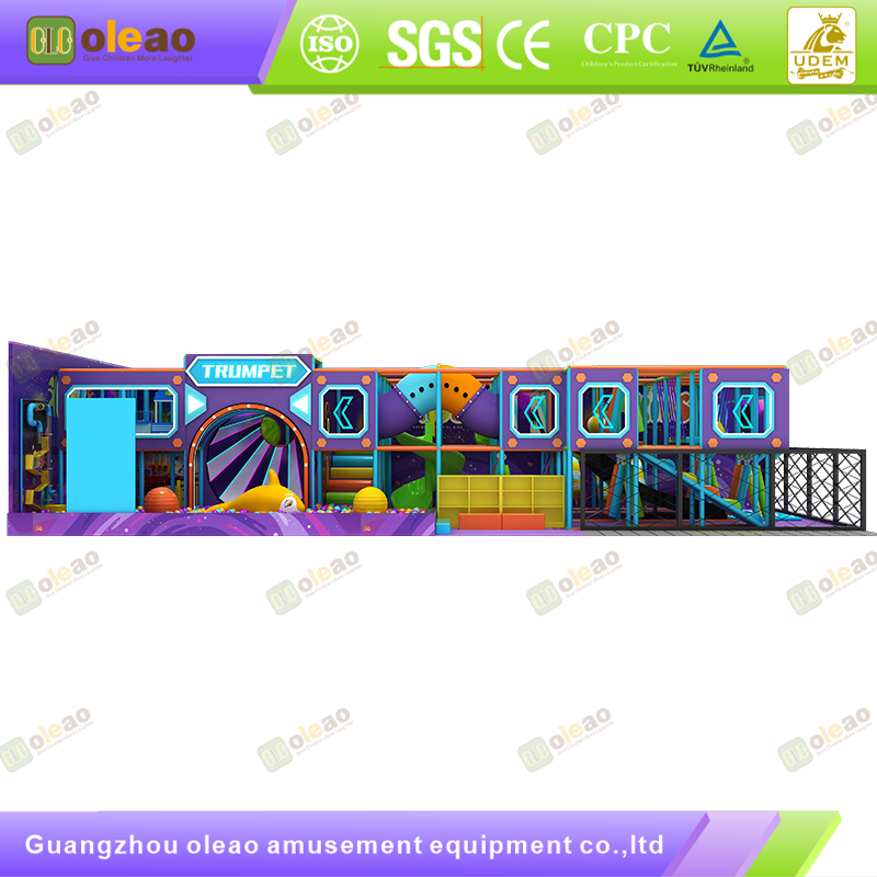 Indoor Playground Equipment Soft Play Toddler Climbing Kids Adventure Park (Climbing Arch & Tunnel & Slide)