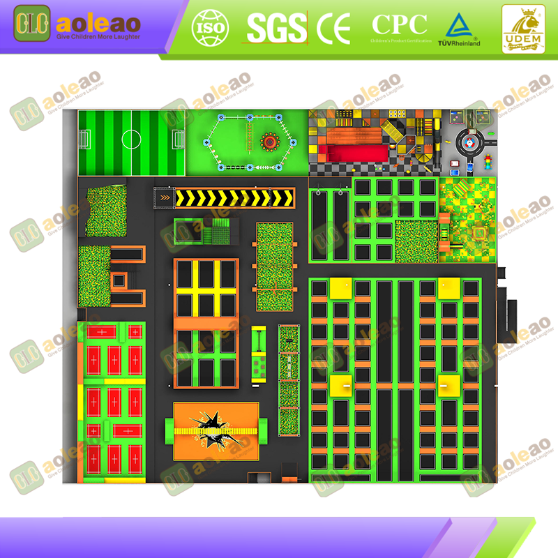 Trampoline Park – Fun-Filled Fitness Hub – Kids Adventure Park with Group Activity Zones