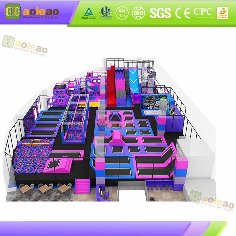 Devil Slide Trampoline High Drop Design Internet-Famous Venues Visual Shock Attract Visitors