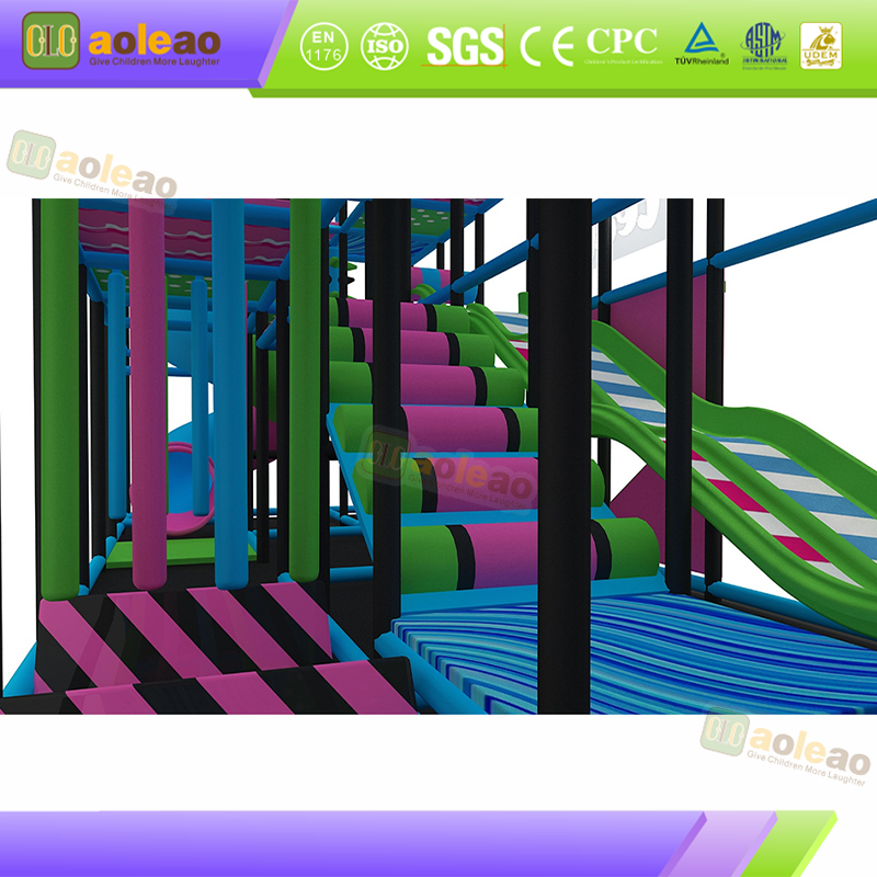 Small Playground Slide Maze Park, Indoor Playground, Durable & Easy Maintenance