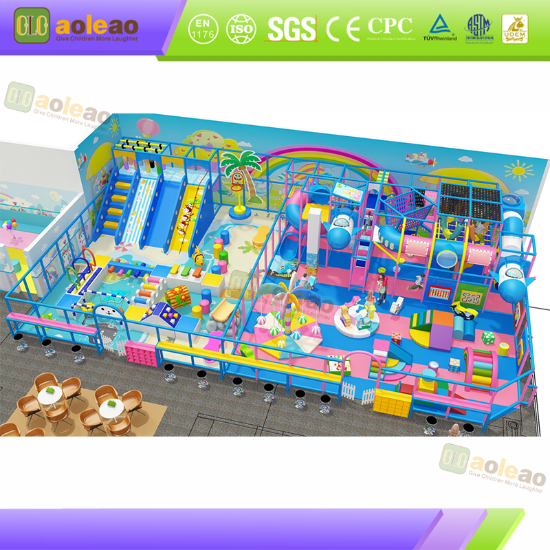 Small Indoor Playground Maze Slide, Small Shop Area, Space-Saving