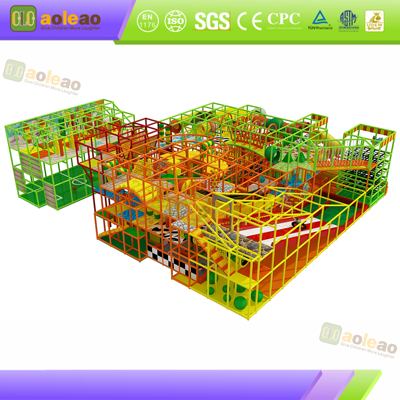 Small Playground Slide Interactive Maze, Indoor Park, Eco Material Safe
