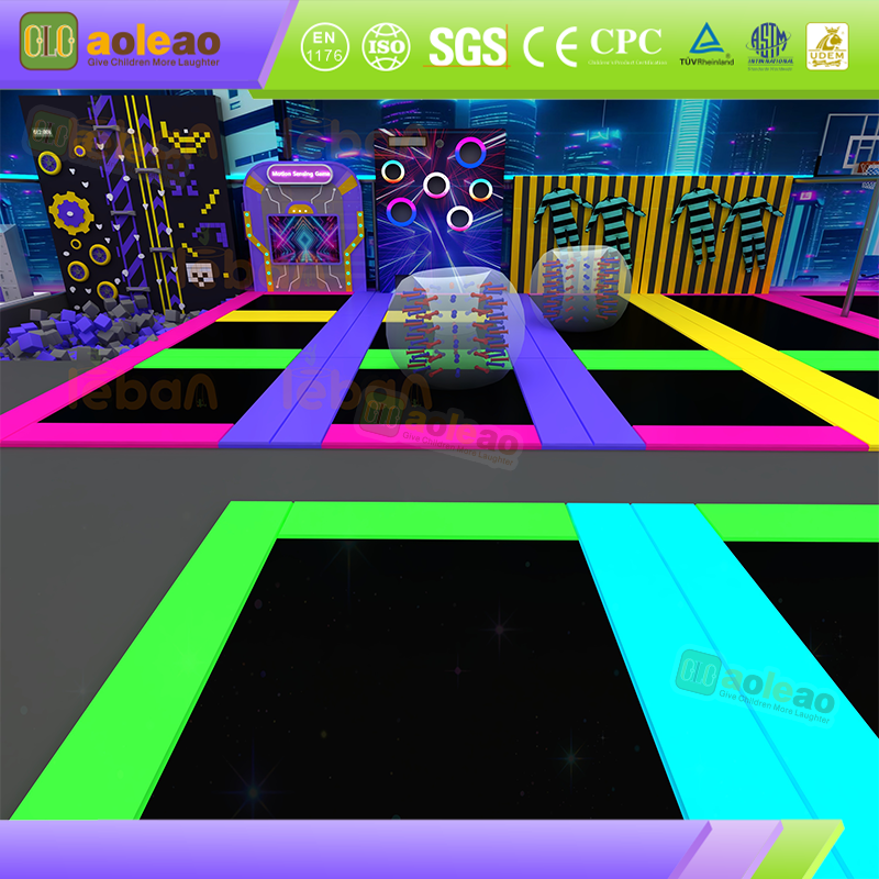 Large Combined Trampoline Multi-Function Splicing Design Large Indoor Amusement Venue Popular Hit Revenue Tool