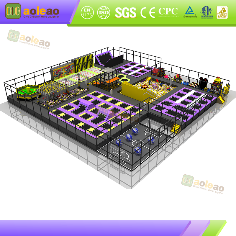 Customized Commercial Trampoline Size And Style Customization Exclusive Indoor Trampoline Hall Create Differentiated Competitive Advantage