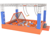 Large Trampoline Ninja Course Park