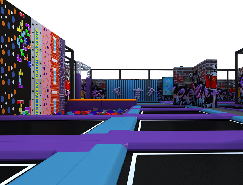 Large Scale Ocean Ball Trampoline Park