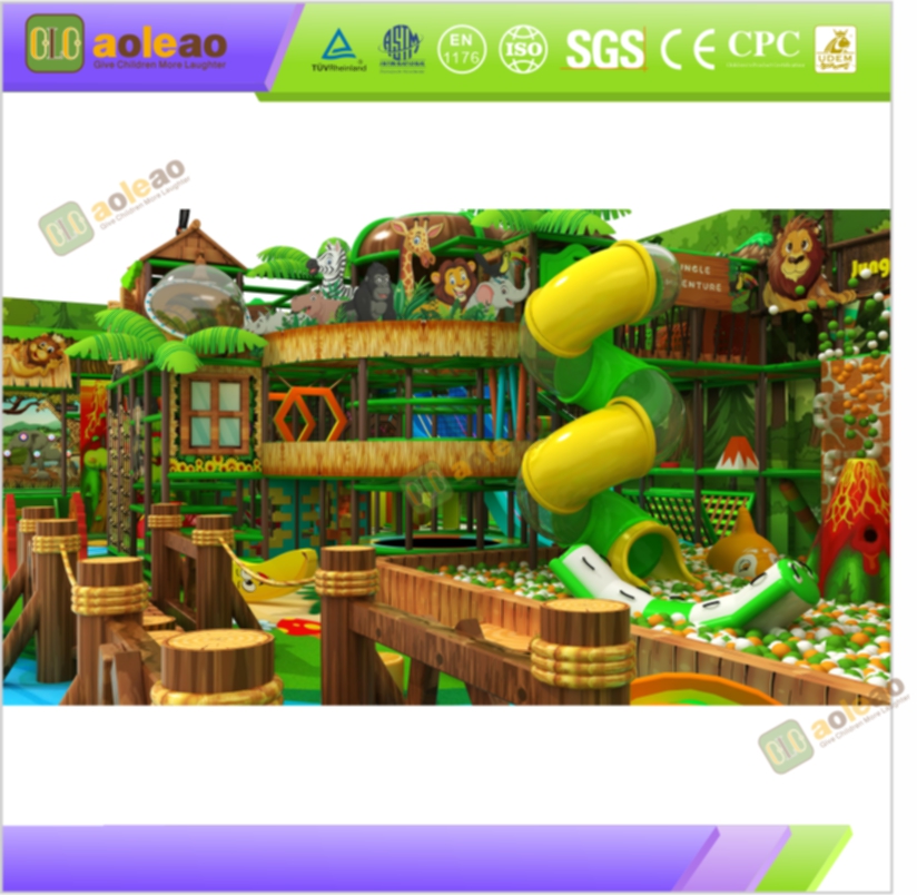 Indoor Jungle Naughty Castle Tree House Vine Design Nature Experience Center Immersive Play